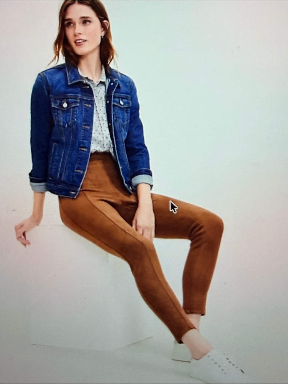 LOFT Faux Suede Leggings.  NWT